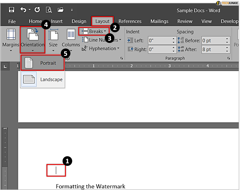 set print area in word for mac
